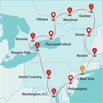 tourhub | Travel Talk Tours | Eastern Discovery | Tour Map