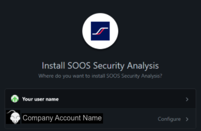 GitHub Install SOOS Security Analysis