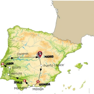 tourhub | Europamundo | Iberian Ring | Tour Map