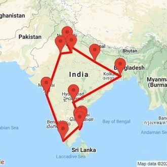 tourhub | Agora Voyages | Imperial Heritage of India | Tour Map