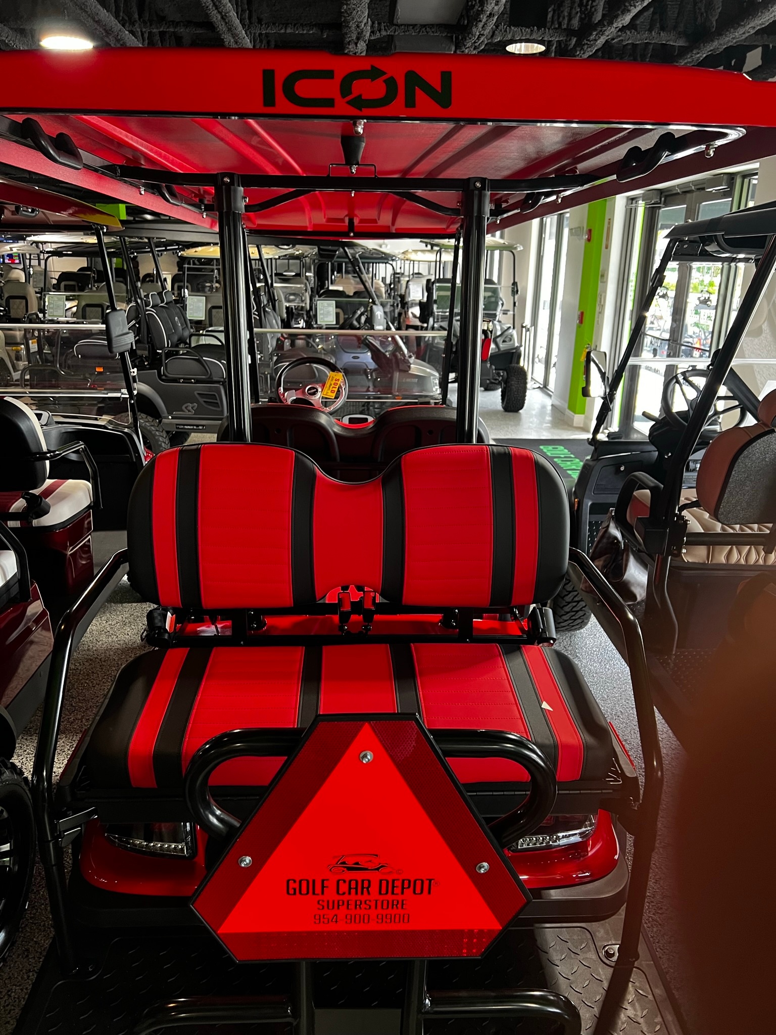 Luxury Open-air Golf Carts Rentals with Bluetooth & Color Lights image 11