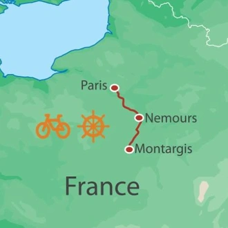 tourhub | UTracks | Seine Valley Bike and Barge | Tour Map