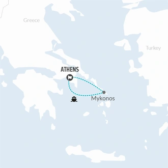 tourhub | Bamba Travel | Mykonos Experience 7D/6N | Tour Map