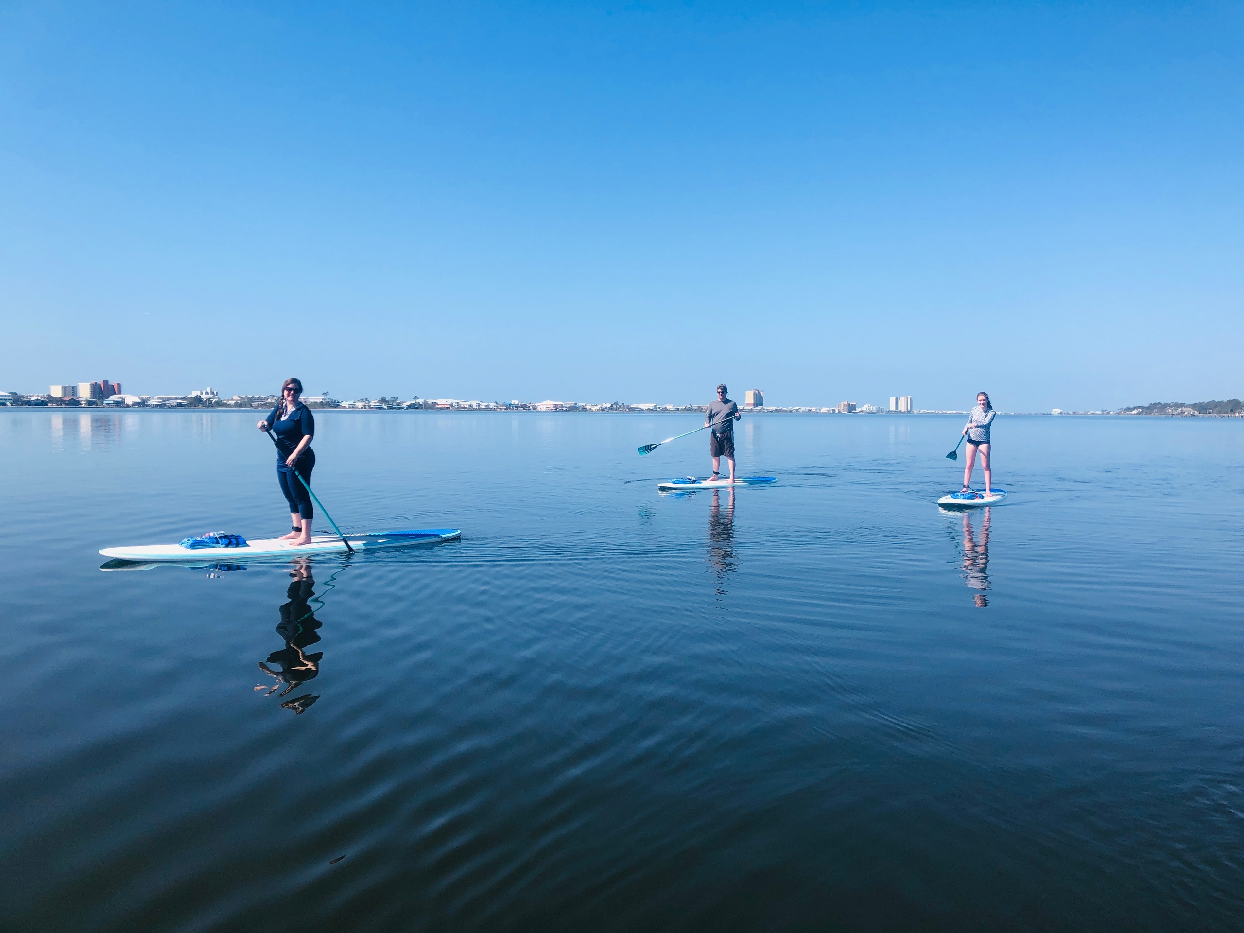 Stand up paddleboarding in Gulf Shores, Alabama