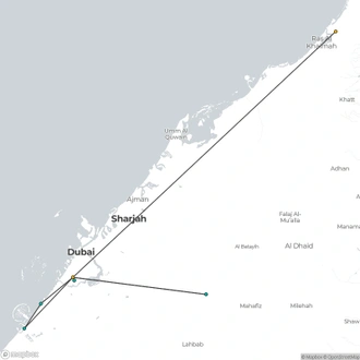 tourhub | Today Voyages | Explore Two States in One Trip | Tour Map