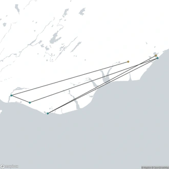 tourhub | Troll Expeditions | 2 Day Summer Minibus Tour: South Coast, Glacier Hike & Jokulsarlon  | Tour Map