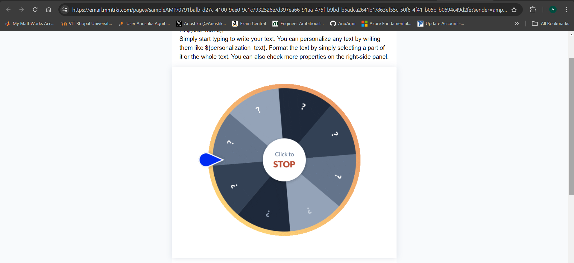 How to use Spin the Wheel widget in the editor for your campaigns?