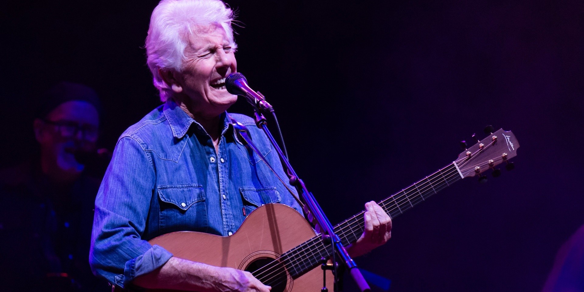 WATCH: Graham Nash brands possible Trump presidency as "terrifying", performs 'This Path Tonight'