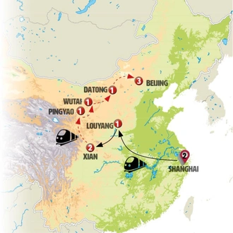 tourhub | Europamundo | Classical China end Xian | Tour Map