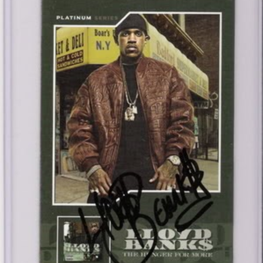 Lloyd Banks Of G Unit Personal Signed Card Collectionzz