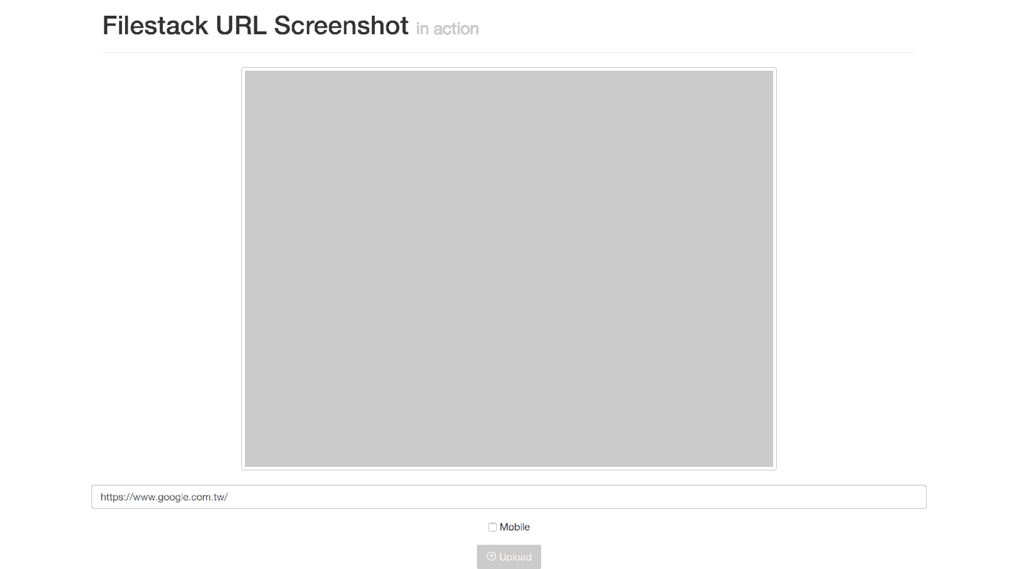 URL Screenshot App Demo