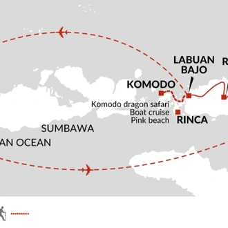 tourhub | Explore! | Discover Indonesia's Eastern Islands | Tour Map