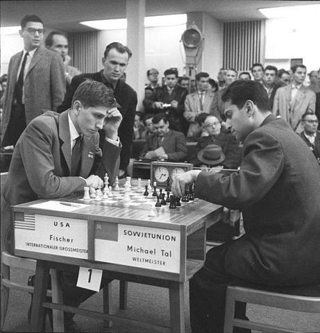 Mikhail Tal takes his opponent into a deep dark forest 