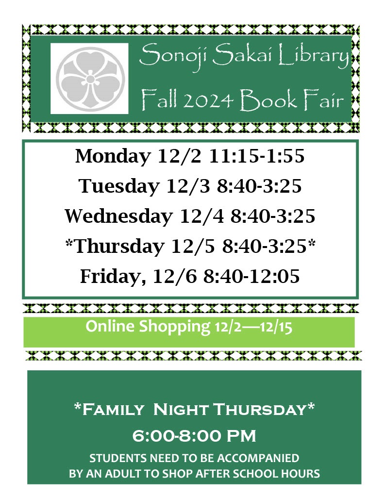 Book Fair Schedule