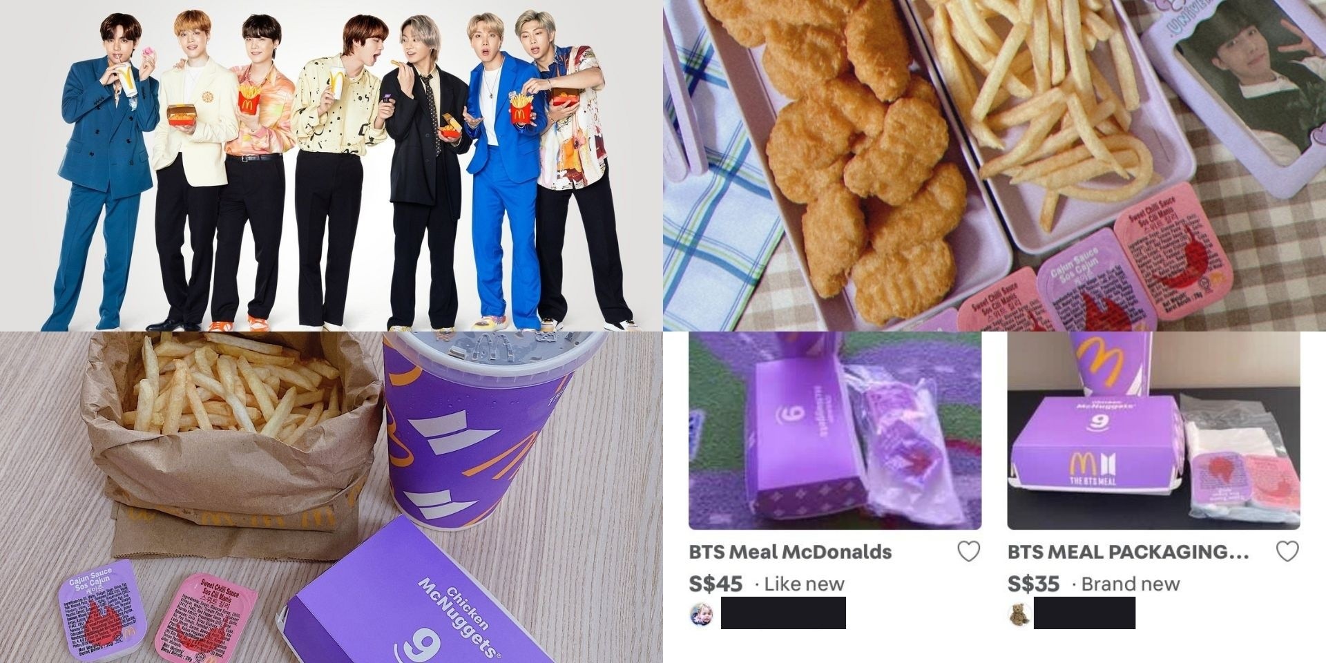 The BTS meal launches in Singapore: ARMY recount their experiences, scalpers resell packaging online