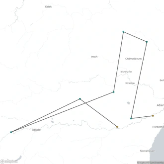 tourhub | Brightwater Holidays | Scotland: Historic Houses of Aberdeenshire 4647 | Tour Map