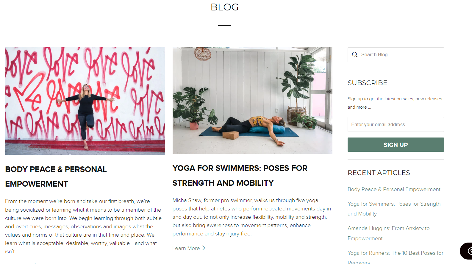 gaiam blog pages