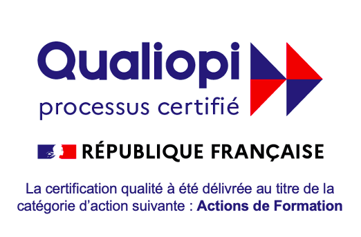 La certification qualité à été délivrée au titre de la catégorie d’action suivante : Actions de Formation