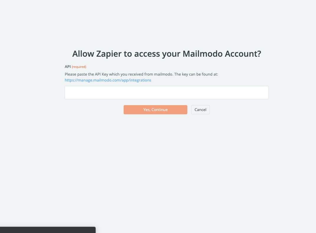 Zapier Integration with Mailmodo