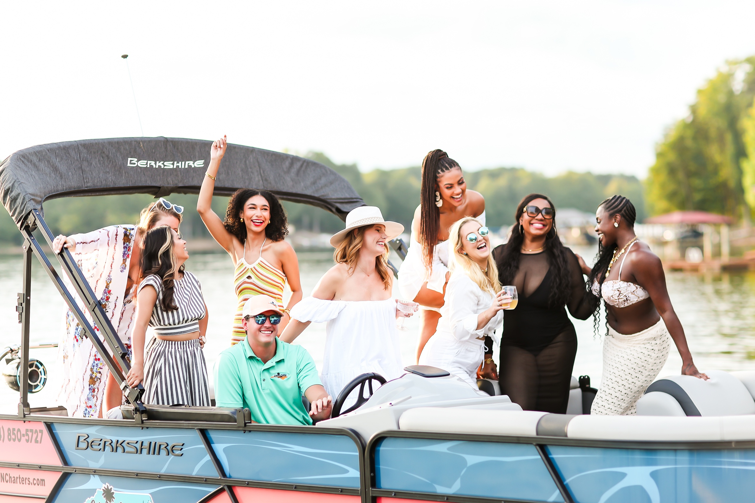 Boat With Your Besties: All-Inclusive Bachelorette Boating Experience on Lake Norman image