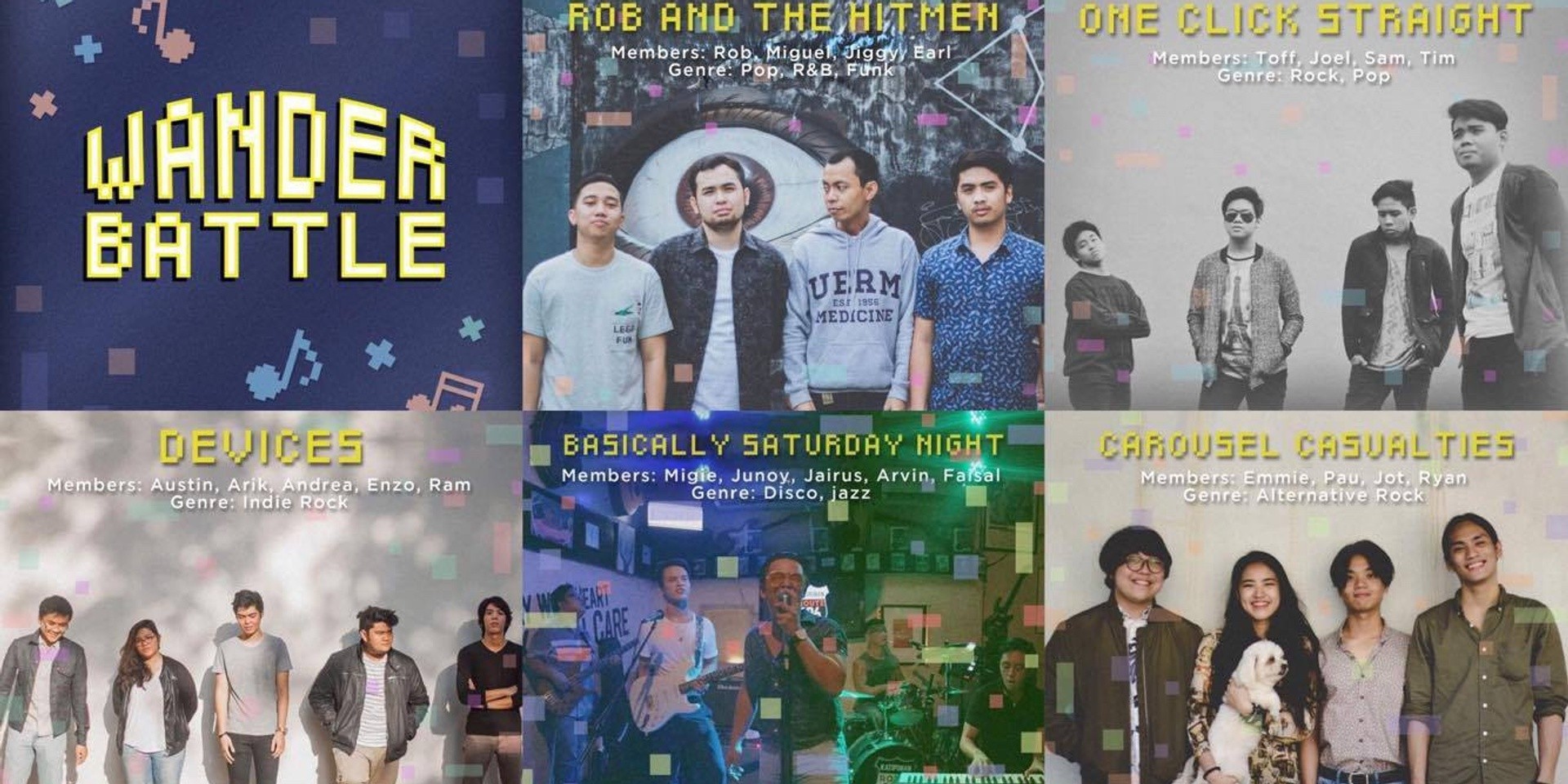 5 bands to battle it out for the title of Wanderband 2018