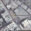 Eliyahu Hanavi Synagogue, Jobar, Damascus, Syria, satellite view, 2015, post-destruction.