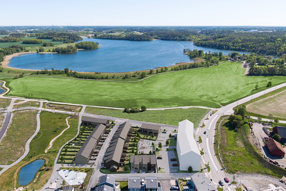 I Upplands Väsby planerar Ikano Bostad nu för ytterligare 24 radhus. 