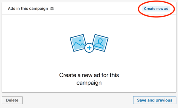 create a new ad
