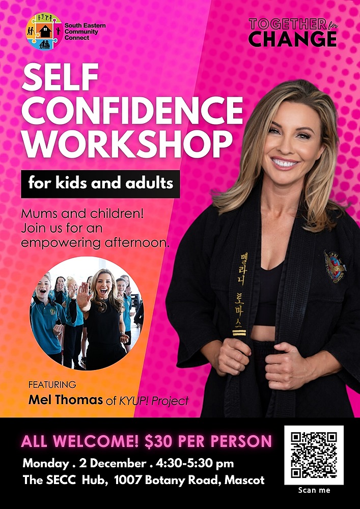 Self Confidence workshop with Mel Thomas of KYUP Project