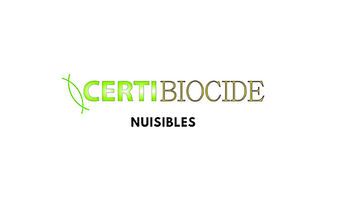 Représentation de la formation : CERTIBIOCIDE NUISIBLES