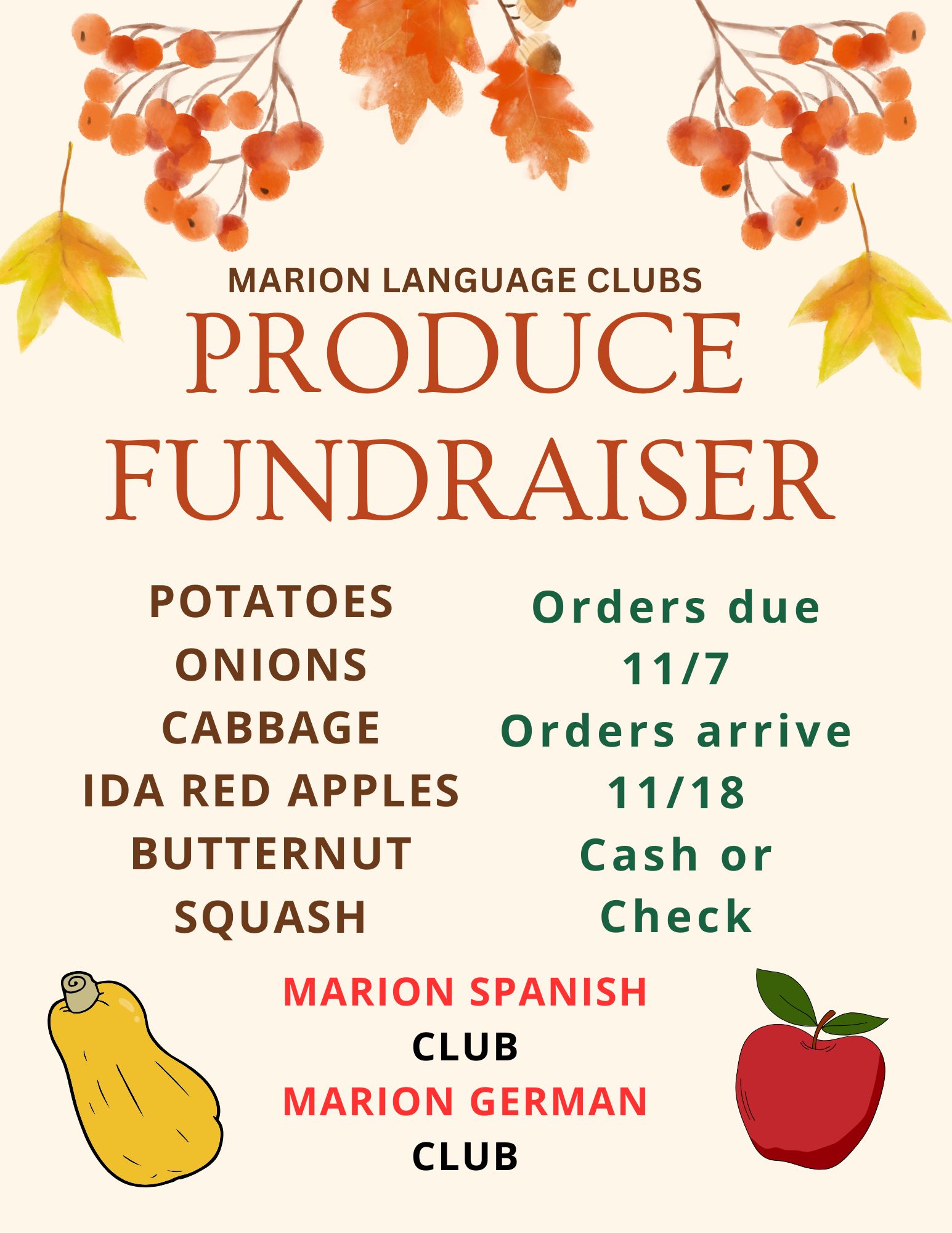 Produce Fundraiser