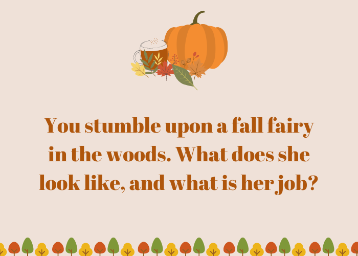 fall themed creative writing prompts