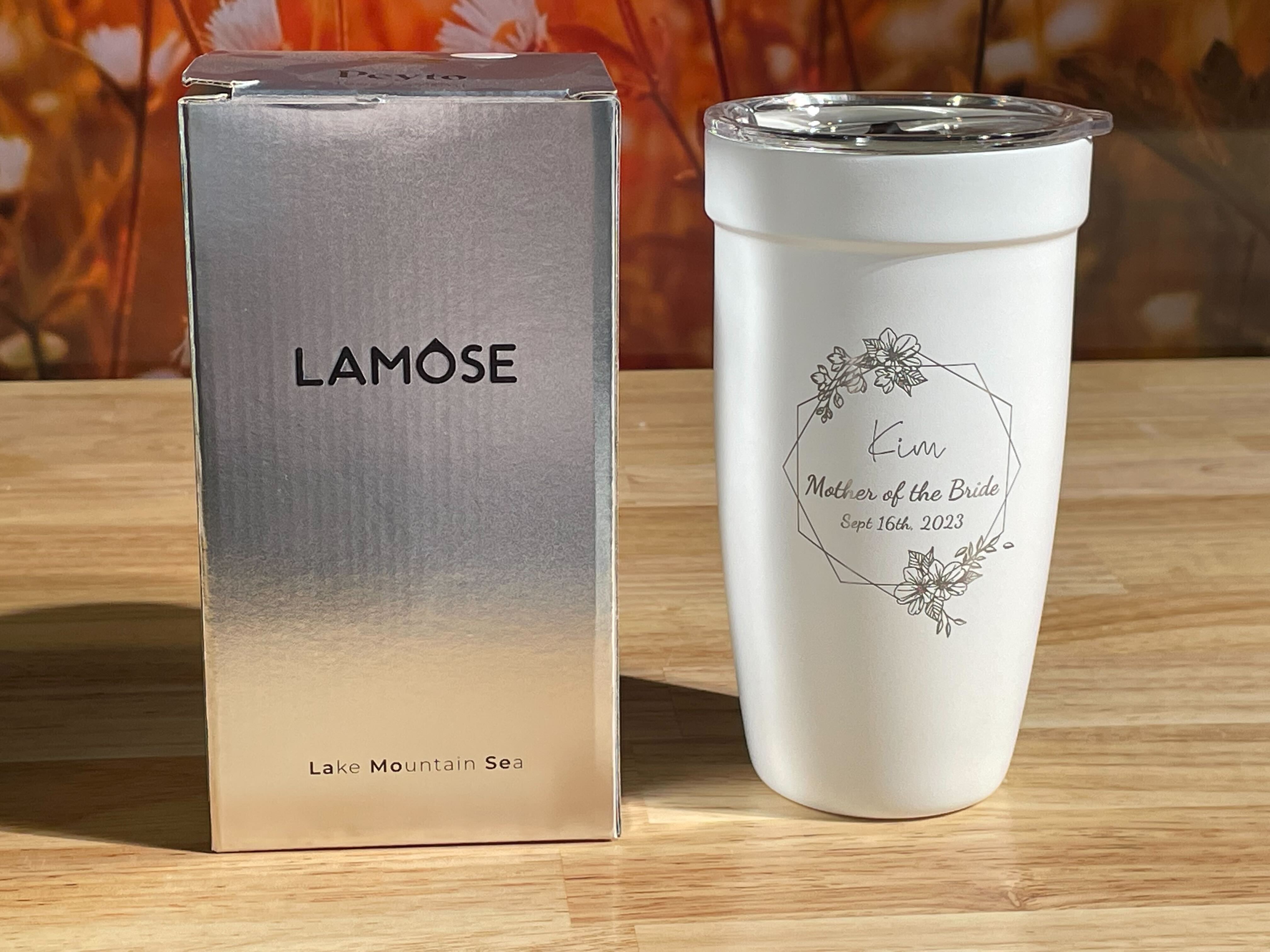 white Personalized Gifts tumbler