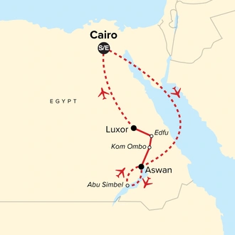 tourhub | G Adventures | Journeys: Discover Egypt | Tour Map