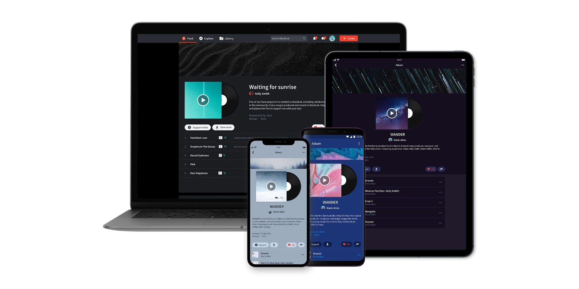 Independent artists get 100% of their earnings with BandLab Albums