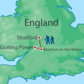 tourhub | Walkers' Britain | Exploring the Cotswolds - 8 days | Tour Map