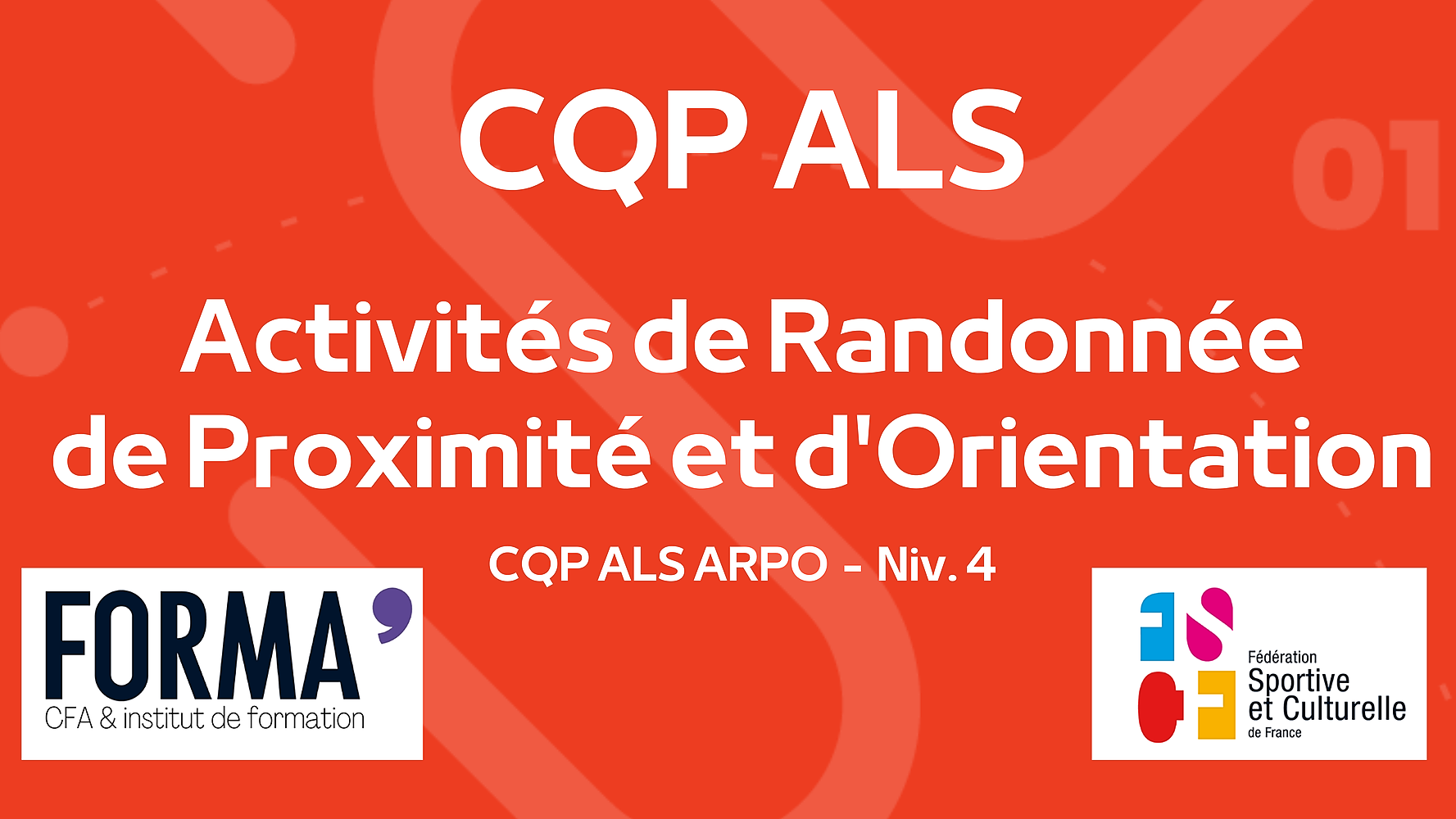 Représentation de la formation : CQP ALS ARPO