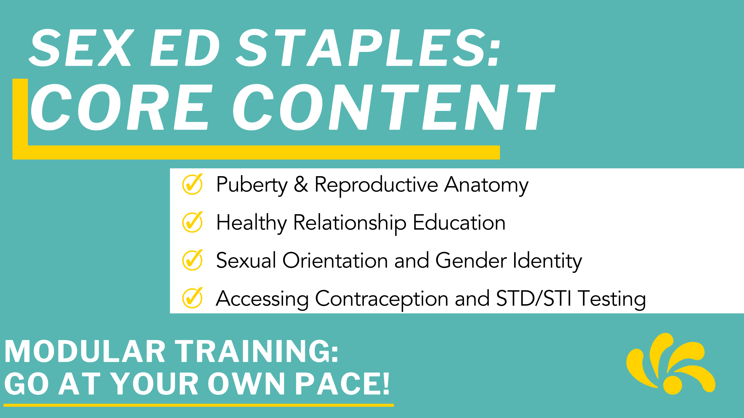 Sex Ed Staples: Core Content | Eyes Open Academy