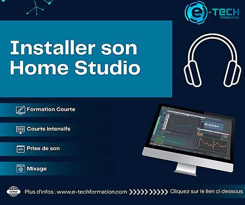 Représentation de la formation : INSTALLER SON HOME STUDIO