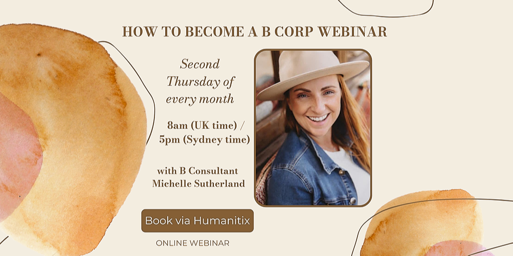 How To Become A B Corp - Monthly Free Webinar, Hosted Online, Thu 13th ...