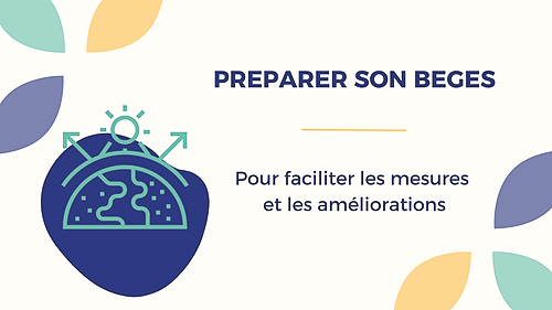 Représentation de la formation : PREPARER son BEGES