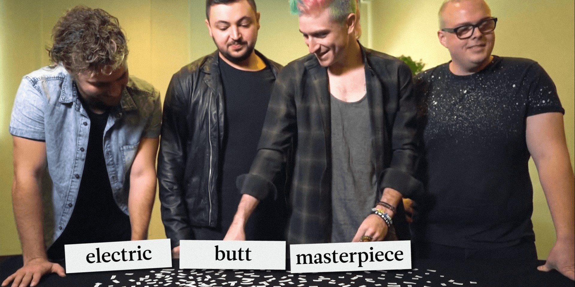 WATCH: Walk The Moon tackle our interview questions with flashcards