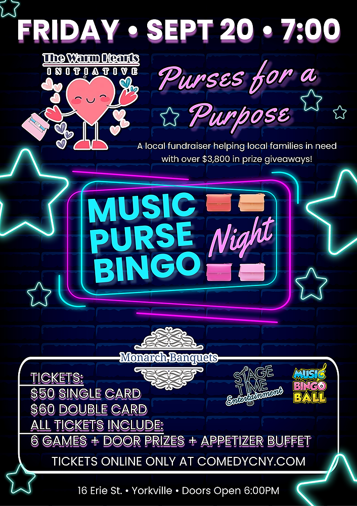 Music Purse Bingo Poster