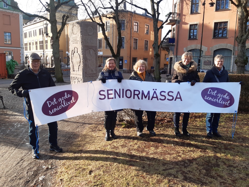 Foto från vänster: Lars Johansson Skara PRO , Elisabet Stålarm Skara SPF, Solveig Svantesson Skara kommun, Aina Andersén Skara SPF, Elsa Hovmark Svensson Ardala SPF