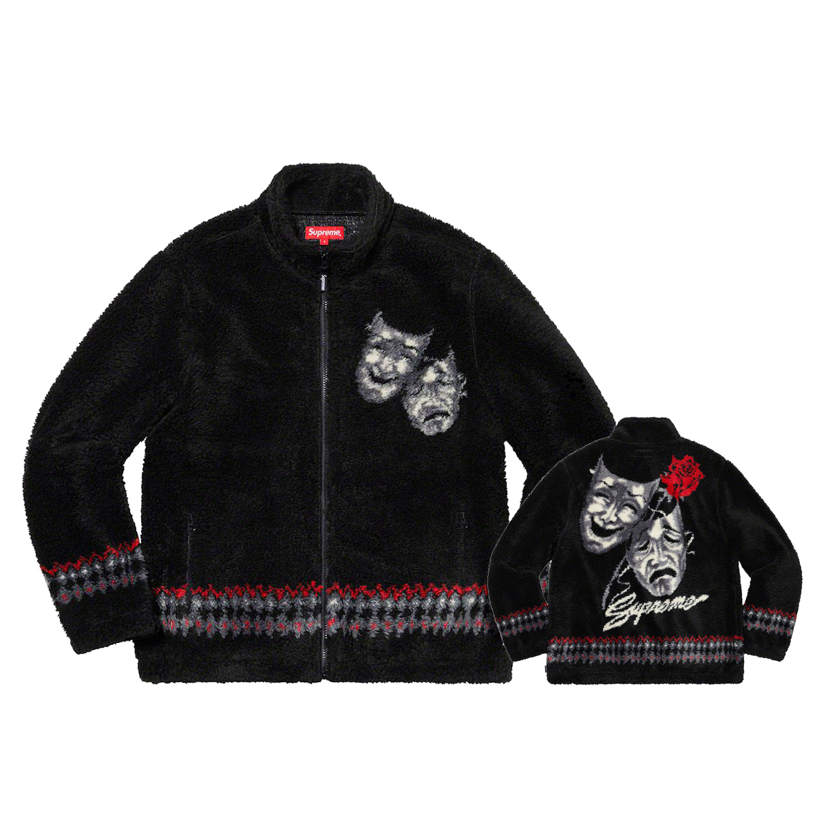 Supreme Drama Mask Fleece Jacket Black (SS20) | SS20 - KLEKT