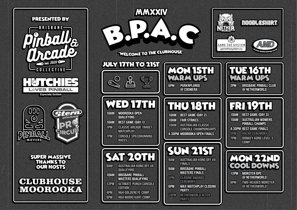 BPAC Schedule