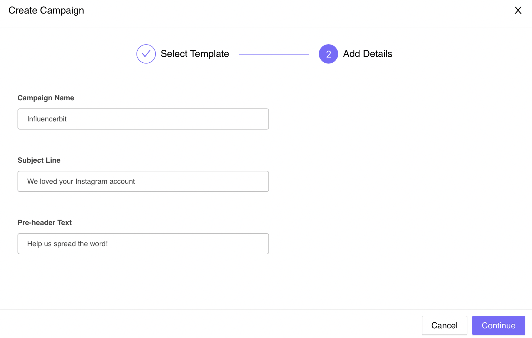 Trigger Journeys in Mailmodo through Influencerbit