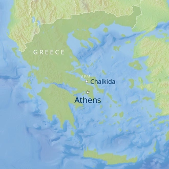 tourhub | Cox & Kings | Spotlight on Athens & Evia | Tour Map