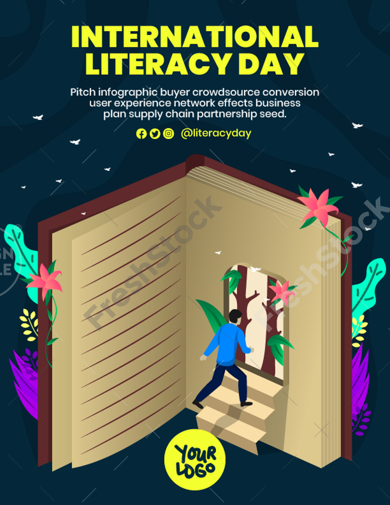 International Literacy Day Poster FreshStock
