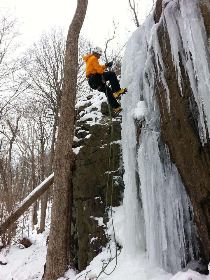 Ice Rappelling (Delaware Water Gap, PA)